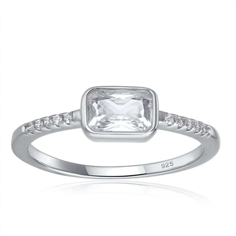 NEW STARLETTE women's cora stackable ring in silver